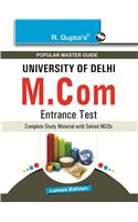 Delhi University (DU) M.Com Entrance Test Guide