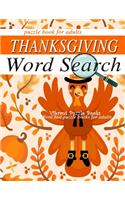 THANKSGIVING word search puzzle books for adults.
