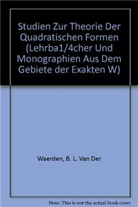 Studien Zur Theorie Der Quadratischen Formen