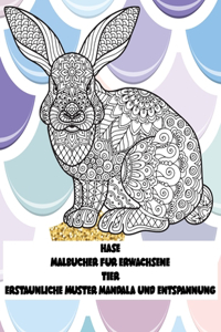 Malbücher für Erwachsene - Erstaunliche Muster Mandala und Entspannung - Tier - Hase