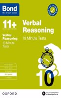 Bond 11+: Bond 11+ Verbal Reasoning 10 Minute Tests with Answer Support 8-9 years