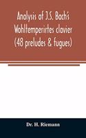 Analysis of J.S. Bach's Wohltemperirtes clavier (48 preludes & fugues)