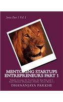 Mentoring StartUps Entrepreneurs