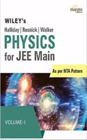 Wiley's Halliday / Resnick / Walker Physics for JEE Main, Vol - I, As per NTA Pattern