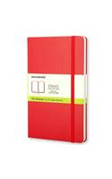 Moleskine Pocket Plain Hardcover Notebook Scarlet Red