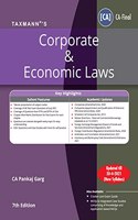 Taxmann's Corporate & Economic Laws - The Most Updated & Amended Book in Simple & Concise Language covering the subject matter Section-wise in a Tabular Format | CA Final | New Syllabus