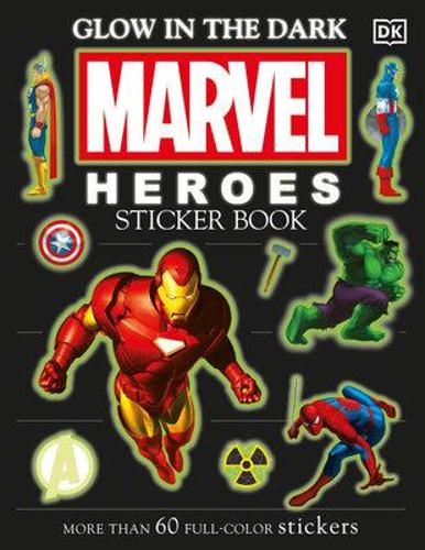 Ultimate Sticker Book: Glow in the Dark: Marvel Heroes