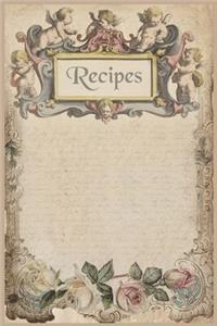 Recipe Journal Vintage Cover Recipe Book