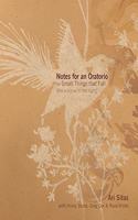 Notes for an Oratorio on Small Things That Fall