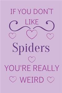 If You Don't Like Spiders You're Really Weird
