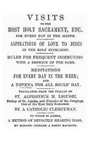 Visits to the Most Holy Sacrament for Every Day of the Month