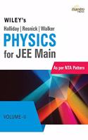 Wiley's Halliday / Resnick / Walker Physics for JEE Main, Vol - II, As per NTA Pattern