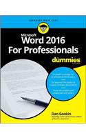 Word 2016 For Professionals For Dummies