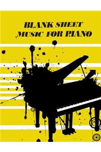 Blank Sheet Music For Piano