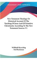 New Testament Theology Or Historical Account Of The Teaching Of Jesus And Of Primitive Christianity According To The New Testament Sources V1