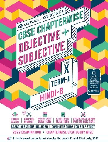 Hindi-B Chapterwise Objective ] Subjective for CBSE Class 10 Term 2 Exam