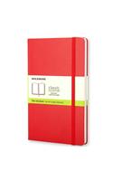 Moleskine Large Plain Hardcover Notebook Scarlet Red