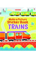Make a Picture Sticker Book Trains