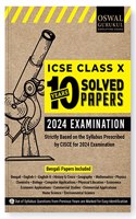 Oswal - Gurukul 10 Years Solved Papers (Bengali Papers Included) for ICSE Class 10 Exam 2024 - Comprehensive Handbook of 18 Subjects - Yearwise Board Solutions, Revised Syllabus