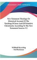 New Testament Theology Or Historical Account Of The Teaching Of Jesus And Of Primitive Christianity According To The New Testament Sources V2