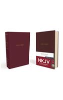 NKJV, Gift and Award Bible, Leather-Look, Burgundy, Red Letter Edition