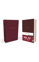 NKJV, Gift and Award Bible, Leather-Look, Burgundy, Red Letter Edition