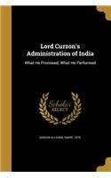 Lord Curzon's Administration of India