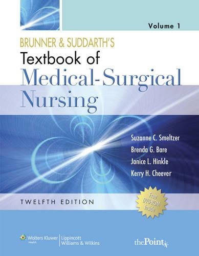 Brunner/ Suddarth Textbook Medical-Surgical Nursing 2 Vol 12e + Handbook of Lab/ DX Test + Craven, Fundamentals of Nursng 6e Pkg