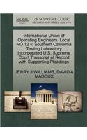 International Union of Operating Engineers, Local No.12 V. Southern California Testing Laboratory Incorporated U.S. Supreme Court Transcript of Record with Supporting Pleadings