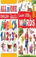 InIkao Kindergarten Books : All in One English - Telugu (Combo Pack with Learn Thousand Words in Englsh)