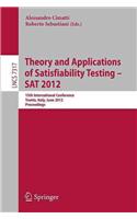 Theory and Applications of Satisfiability Testing -- SAT 2012