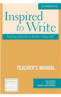 Inspired to Write Teacher's Manual