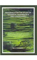 Materials for the Study of Aryadeva, Dharmapala and Chandrakirti
