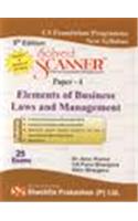 Solved Scanner CS Foundation Programme New Syllabus Paper-4 Elements of Business Laws  Management