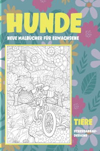 Neue Malbücher für Erwachsene - Stressabbau-Designs - Tiere - Hunde