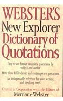 Webster's New Explorer Dictionary of Quotations