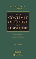 Law Of Contempt Of Court And Legislature