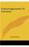 Critical Approaches to Literature