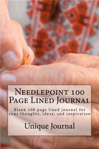 Needlepoint 100 Page Lined Journal