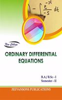 New College Ordinary Differential Equations For B.A./B.Sc. I (2nd Semester)