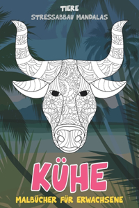 Malbücher für Erwachsene - Stressabbau Mandalas - Tiere - Kühe