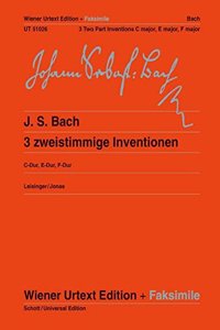 3 Two Part Inventions BWV 772, 777, 779