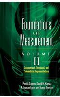 Foundations of Measurement Volume II