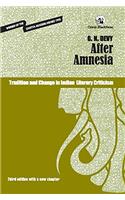 After Amnesia: Tradition and Change in Indian Literary Criticism