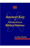 Answer Key to Introduction to Biblical Hebrew