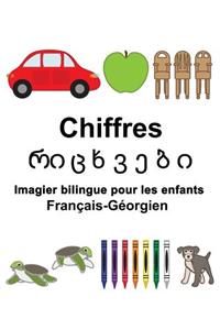 Français-Géorgien Chiffres Imagier bilingue pour les enfants