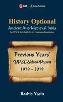 Upsc Previous Years' Solved Papers (1979-2019) History Optional `Ancient & Medieval India'