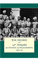 WAR RECORDS OF THE 24th PUNJABIS 1914-20(4th Battalion 14th Punjab Regiment)