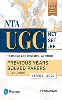 NTA UGC NET/SET/JRF: Teaching and Research Aptitude,Previous Years' 2021 | Second Edition | By Pearson