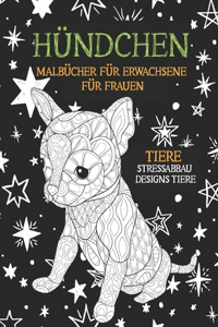Malbücher für Erwachsene für Frauen - Stressabbau Designs Tiere - Tiere - Hündchen